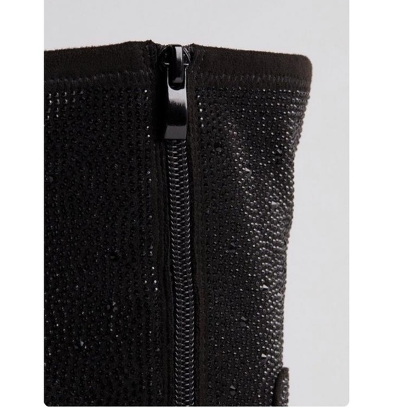 TORRID NWT Stretch Embellished Bootie (WW) Black - Picture 6 of 7